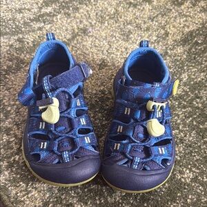 Keen Kids Navy and Lime Sandals